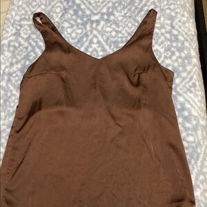 Brown Sleeveless Women's Top